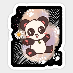 Happy anime panda Sticker